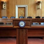 Senators Gear Up for Crucial Decision on Social Security Changes Empty U.S. Senate hearing room with wooden furniture.