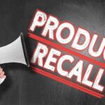 Recall Alert: Contamination Risks Prompt Nationwide Safety Concerns Megaphone announcing Product Recall on chalkboard background
