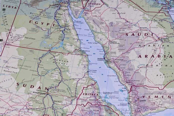 2396208901 featured image Map showing Egypt, Saudi Arabia, Sudan, Eritrea, and Yemen.