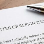 New Partnership Sparks Leadership Crisis at IRS Resignation letter with a pen on top