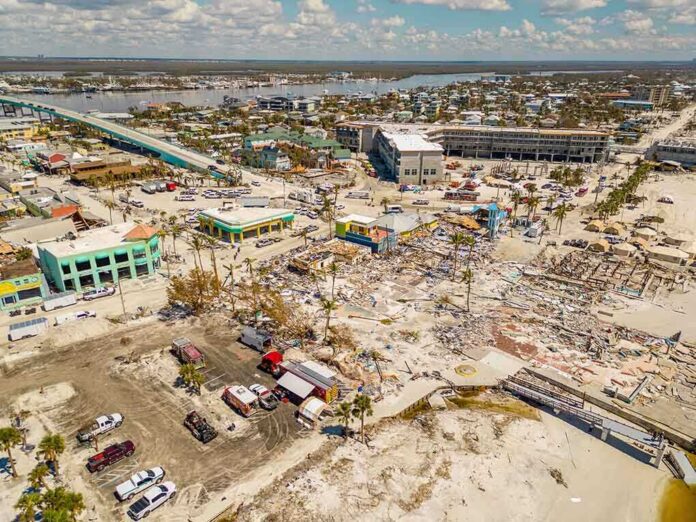 2208987255 featured image Aerial view of damaged buildings and debris