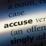 Hannity in HEATED DEBATE: Accusations FLY! Close-up dictionary definition of accuse underlined.