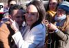 María Corina Machado greets supporters in DC after meeting