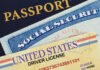 Passport, social security card, and drivers license.