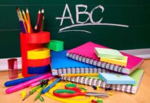 Kindergarteners BEGGING Parents: “He’ll Come Eat Me!” A collection of colorful school supplies including notebooks, pens, and scissors on a desk
