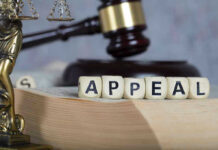 Ninth Circuit Meltdown Over Nude Spa Blocks spelling appeal with gavel and balance scales.