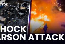 Ambulance EXPLODES in 'antisemitic hate crime' after