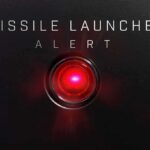 Red alert light indicating missile launch
