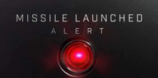 Red alert light indicating missile launch