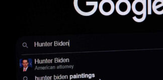 Google search for Hunter Biden with suggestions.