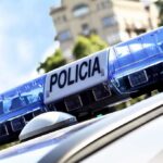 Mexico Bar Massacre — Cartel War Explodes Close-up of a police cars light bar with the word POLICIA