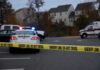 DEA Raid NIGHTMARE: Kids Held at Gunpoint! Sheriff line tape blocking scene with police and ambulance.