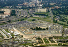 New Uranium Site Raises Nuclear Proliferation Concerns Aerial view of the Pentagon building and surrounding area.