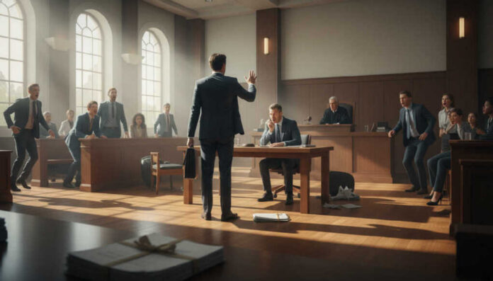 ai-generated-create-a-featured-image-for-th-1768260501028 Create a featured image for the article titled: Elite Lawyer QUITS Murder Case: SHOCKING Unexpected Twist Use a light, day