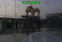 Sea Drones Hit Iran During Ceasefire American Marine Drone Hits Iranian Submarine Repair Facility & Submarine at Bandar Abbas