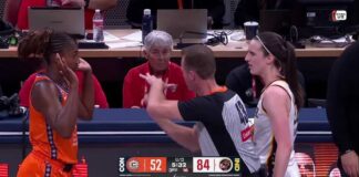 👀 TECH, Miller swipes at Caitlin Clark after whistle | Indiana Fever WNBA Women's Basketball NBA