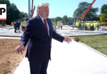 Trump Shows Off White House Helipad Trump shows reporters a new granite helipad at the White House