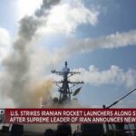 US strikes Iranian rocket launchers on the Strait of Hormuz in first military action in weeks