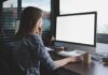 Screens Aren’t All Bad: Study Finds Cognitive Benefits for Teens Person working at a desktop computer in an office