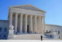 Supreme Court building with grand columns and steps