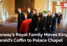 Norwegian Royals Escort King Harald’s Coffin WATCH: King Harald's Coffin Moved to Palace Chapel in Emotional Royal Procession | AC15