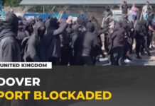 Masked protesters blockade UK’s Port of Dover over immigration