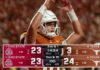 Texas Tops AP Poll After 20-Point Rally TEXAS COMES BACK FROM DOWN 20 TO TAKE DOWN NO. 1 OHIO STATE