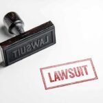 Judge Smacks Down: Naming Fight Heads to Court Rubber stamp with red lawsuit imprint on white paper