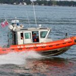 A Routine Flight Became a Life-or-Death Rescue Coast Guard patrol boat speeding across a bay