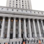 Trump Arch Project Moves Forward Amid Legal Challenges United States courthouse with grand neoclassical columns