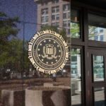 FBI seal on a building entrance