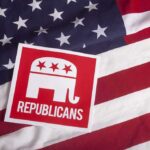 Rebels: House Votes Again on Iran War Powers Republican elephant logo on an American flag