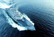 U.S. Edges Closer to a Wider War With Iran Naval warship cutting through open sea
