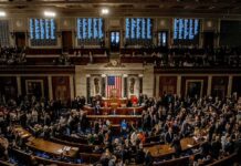 LA Approves $460K Public Bank Study Amid Budget Gap U.S. House chamber with lawmakers gathered before a session