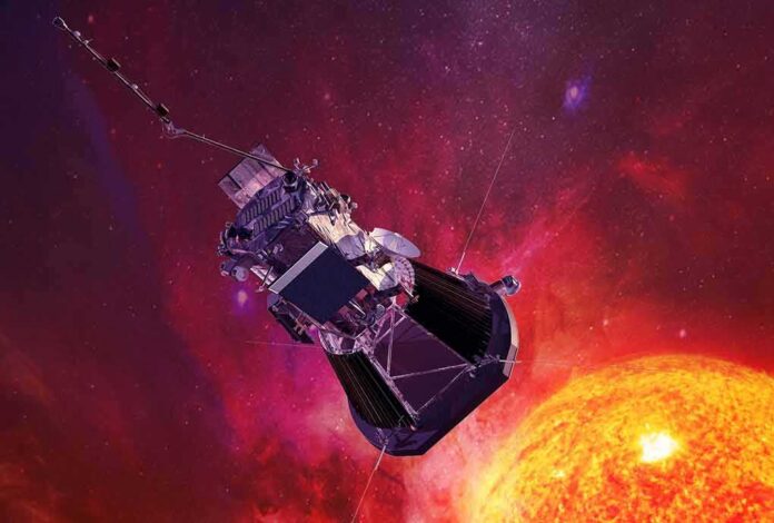 space probe approaching the Sun