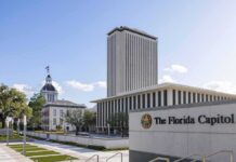 Florida Execution Follows Swift Court Proceedings Florida Capitol complex with modern tower and historic dome